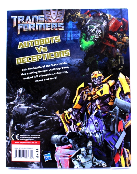 Transformers Activity Book: Autobots vs. Decepticons